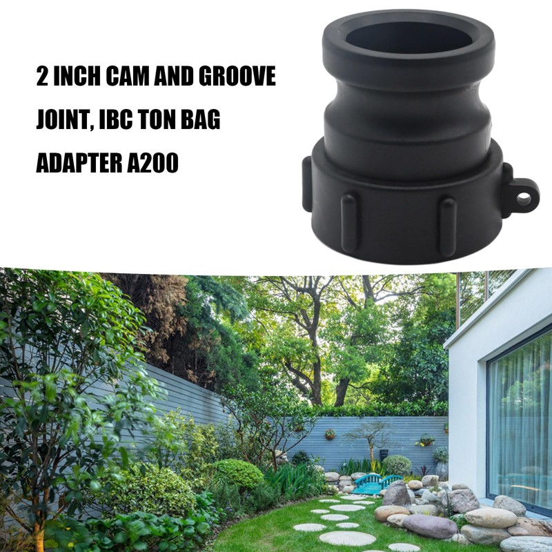 EATAKWARD Cam and Groove Fitting 2 Inch IBC Tote Adapter