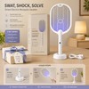 3-in-1 Electric Mosquito Swatter Lamp for Indoor & Outdoor Use