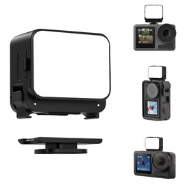 AOOSU Mini LED Action Camera Video Light, Dimmable Camera Light Portable Magnetic Photography Lighting IPX4 Waterproof 3 Color Temperatures 4 Brightness Levels Essential Vlogging Accessories