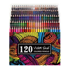 120 Colored Pencils - Premium Soft Core 120 Unique Colors No Duplicates Color Pencil Set for Adult Coloring Books, Artist Drawing, Sketching, Crafting