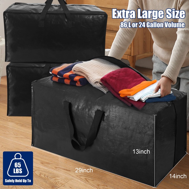 Cosy Family 4 Pack Heavy Duty Extra Large Moving Bags