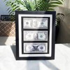 Tabletop Photo Frame, Dollar Bill Frame, Multiple Dollar Bills for