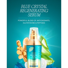 Makari Ultimate Intense Blue Crystal Regenerating Serum 50 ml | Anti-Aging Serum for Face and Body | Hydrating Skin Brightening Serum | Skin Care Product with Glutathione, Collagen, and Vitamin C