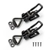 TIANLIN 2 Pcs Adjustable Toggle Clamps, Steel Hasp Catch Clip,