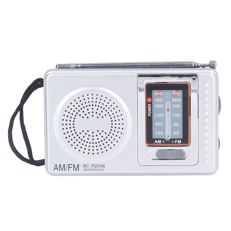 AM FM Radio Battery Power Supply Waterproof Plastic Material Portable