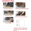2 Pairs (4Pcs) 3inch Double Action Spring Hinge Stainless Steel