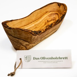 Olive wood bowl, baguette bowl, oblong in natural cut from 20 cm, 35cm