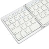 Foldable Bluetooth Keyboard 63 Keys Metal Ultra Thin Mini Folding
