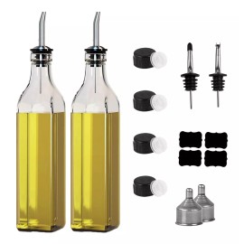 Breezee Market  Set 2 Botella Dispensador Aceite Oliva Vinagre Cocina 500ml