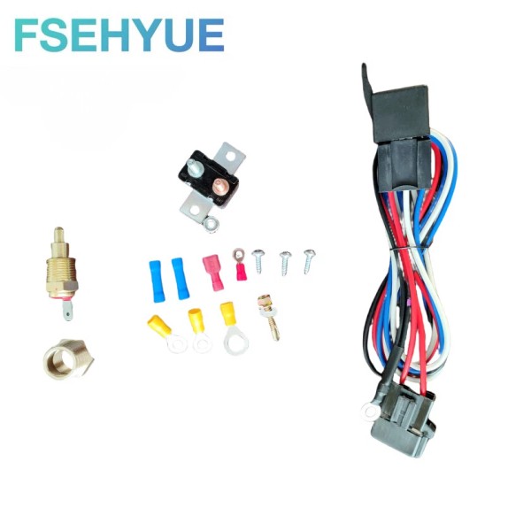 FSHEYUE 3/8" 175~185 Electric Engine Fan Thermostat Temperature Relay Switch