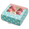 LAPONO 15 Pcs Individual Cupcake Containers,Large Single Cupcake Boxes Carrier