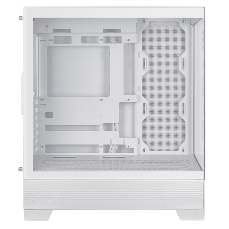ASUS A31 White ATX Mid-Tower Gaming Case, Dual-Sided Tempered Glass,