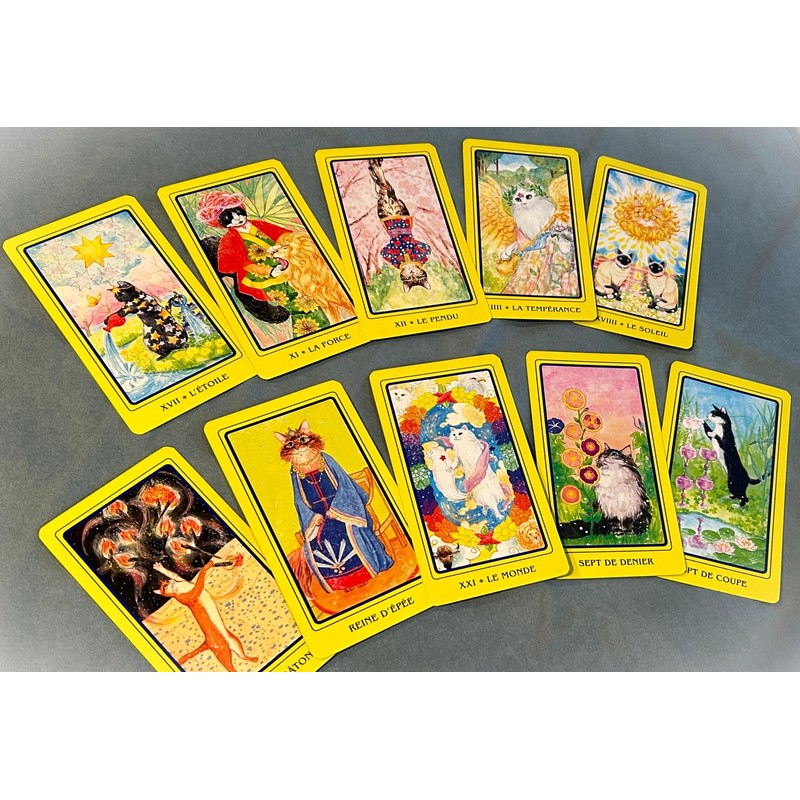 Tarot Cards, Divination Telling, 78 Pieces, Cat Tarot LE TAROT