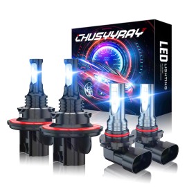 CHUSYYRAY Para For 2005-2014 Ford F 150 LED Faros delanteros Hi/Lo+Kit de luces