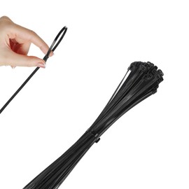 Biqing Self-Locking Cable Ties - Heavy Duty Zip Ties with High Tensile Strength, 5 * 250mm (50pcs) - Nylon Wire Ties for Home, Office, and Industrial Use