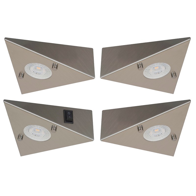 Trango Cook 6739-42N Kitchen Under-Unit Light with 4x 4.8 Watt
