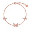 Clufantric Butterfly Bracelet for Women 18K Rose Gold Plated Bracelets