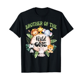 Brother Of The Wild One 1st Birthday Safari Family Matching T-Shirt