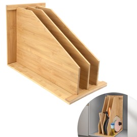 YeeBeny Tray Dividers for Cabinets,Td3 Tray Dividers for Kitchen Cabinets,Vertical Cabinet Organizer for Pans, Lids, Pot And Pan, Cookie Sheets, Cutting Boards Kitchen Storage, 12in Lx15.5in Wx23in H