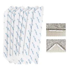 8 PCS Rug Grippers - Anti Curling Gripper,Reusable Washable Grippers for Rugs,Double Sided Non-Slip Pads for Hardwood Floors,Stoppers to Prevent Sliding, White