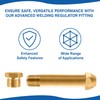KOLIBROX CGA-580 Nut & 3" Nipple - Regulator Inlet Bottle