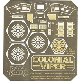 Paragrafix Battlestar Galactica - Moebius TOS Viper Photoetch Set - PGX175