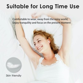 Xmenha Kabellose Schlafkopfhörer, klein, Mini-Kopfhörer, 5,4 Zoll (14 cm), lange Akkulaufzeit, wasserdicht, IPX7, leicht, In-Ear, Bluetooth-Kopfhörer, kabellos, mit LED-Anzeige