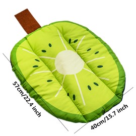 alfyng Pet Dog Pad, Cat Puppy Portable Washable Mat Cute Fruit Pattern Mat Cushion Pad Summer Bed Sleeping Mattress Cushions Dogs Seat (Kiwi)