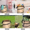 10 Gallons Garden Bag Reusable Leaf Bag Collapsible Trash Can