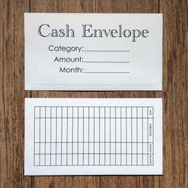 Sistema de sobres para dinero en efectivo, paquete de 24 sobres para presupuesto de dinero