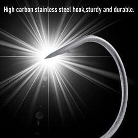 Dr.Fish 10 Pack Walleye Jig Heads Flat Bottom Freshwater Fishing Jigs Walleye Hook Stand Up Lures Swimbait Freshwater Bass 1/2oz Black