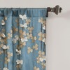 Lush Decor Flower Drops Window Curtain Single Panel, 95" L