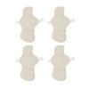 4Pcs Reusable Feminine Pads Washable Cotton Leak Proof Breathable Skin