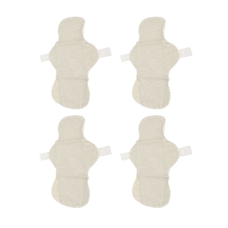 4Pcs Reusable Feminine Pads Washable Cotton Leak Proof Breathable Skin
