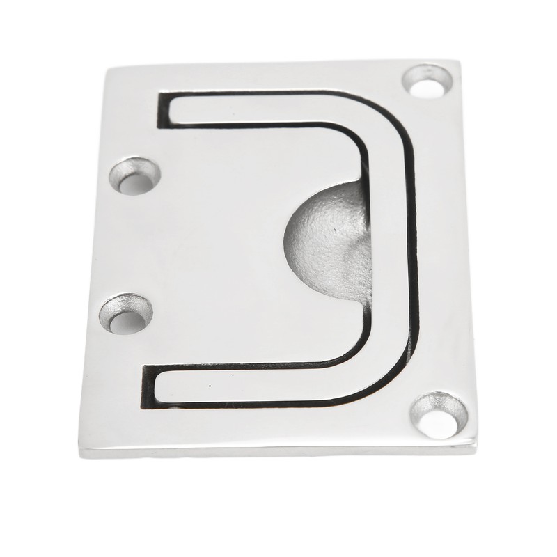 76mm Flush Pull Handle Square 316 Stainless Steel Polishing Lifting