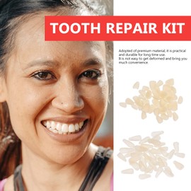 Healifty 100PCS/ Set Temporary Tooth Repair Kit Teeth Veneer Repair Kit Tooth Filler Kit Dental Temporary Crown for Fix Filling The Missing Broken Tooth Dental Gaps