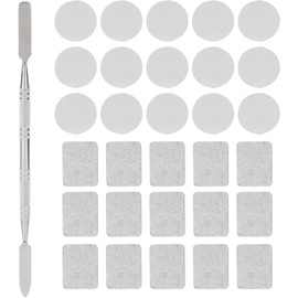 Juego de Pegatinas de Metal para Paleta de Sombras de Ojos, Pegatinas de Metal para Paleta Magnética, Paleta de Maquillaje de Sombra de Ojos Vacía + Espátula de Depósito, Pegatinas de Paleta para Jueg