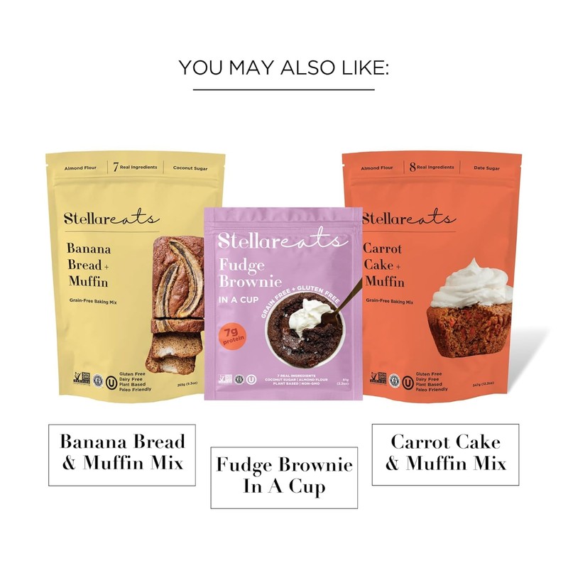 Stellar Eats Grain‑Free Fudge Brownie Baking Mix | Gluten‑Free, Dairy‑Free,