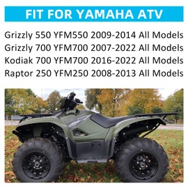 Brake Pads for Yamaha Grizzly 550 Grizzly 700 YFM700 YFM550 YFM250 Kodiak 700 Raptor 250, 3B4-W0045-10-00 3B4-W0045-00-00 Front Sintered Brake Pads Replacement