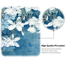 BOZHUORUI Slim Case for 6" Nook GlowLight 4 (2021 Released) / Nook GlowLight 4e (2022 Released) - Ultra Lightweight Premium PU Leather Folio Cover (Magnolia)