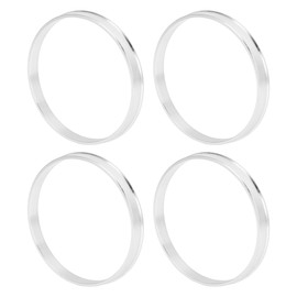 TUCKBOLD Car Wheel Hub Centric Rings Durable Wheels Center Shaft Shock Absorbing Hubrings Silver Tone 4 Pcs OD 84.1mm to ID 79.6 mm Aluminum Alloy