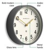 NEWGATE® Master Edwards Wall Clock | Mid Century Style Clock