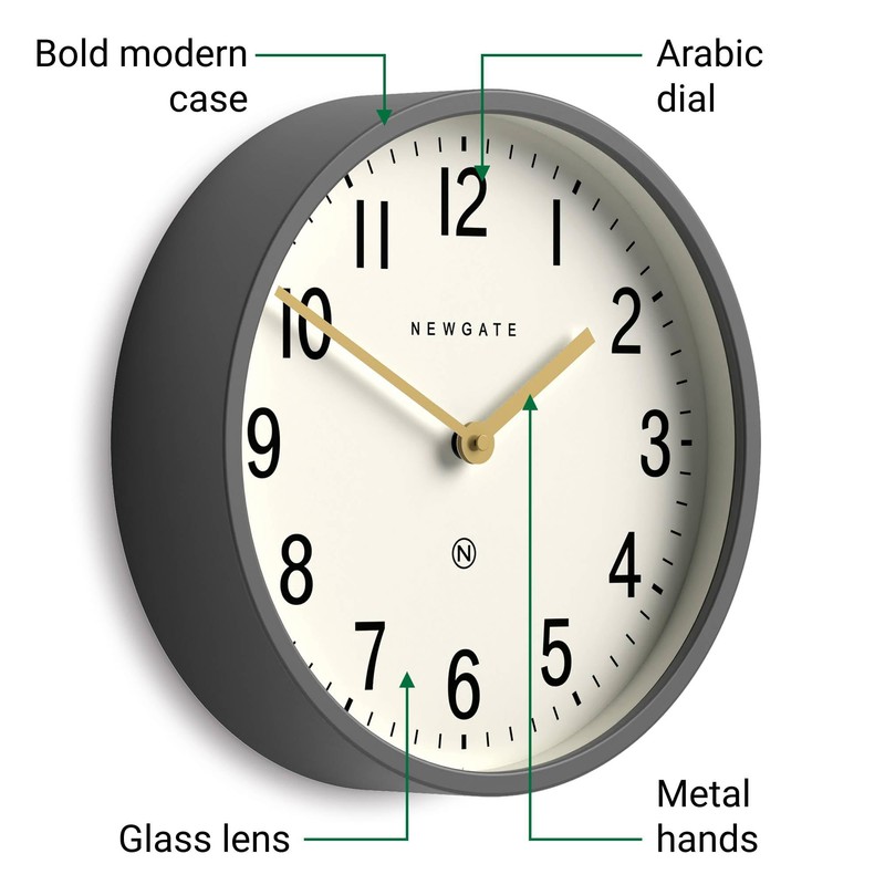 NEWGATE® Master Edwards Wall Clock | Mid Century Style Clock