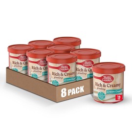Betty Crocker Rich and Creamy Cream Cheese Frosting, Gluten Free, 16 oz (Pack of 8)