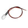uxcell 5Pcs 10mm Pre Wired LED, White DC3-6V Clear Lens,