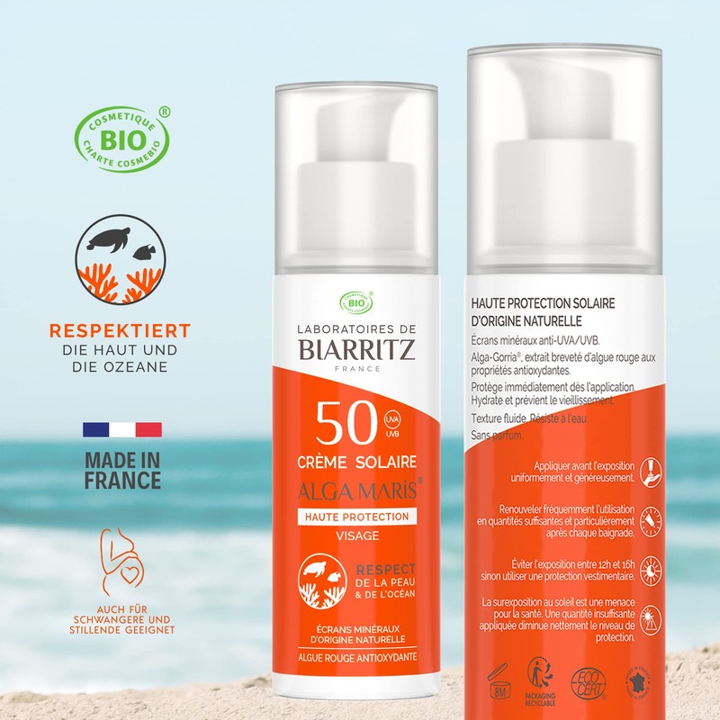 Laboratoires de Biarritz - Sun Cream Face SPF50 ALGA MARIS