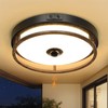OYKYOHEI Motion Sensor Outdoor Ceiling Light, Outdoor Flush Mount LED