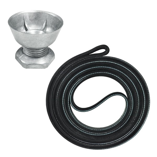 8066184 Dryer Motor Pulley & 341241 Dryer Drum Belt Compatible