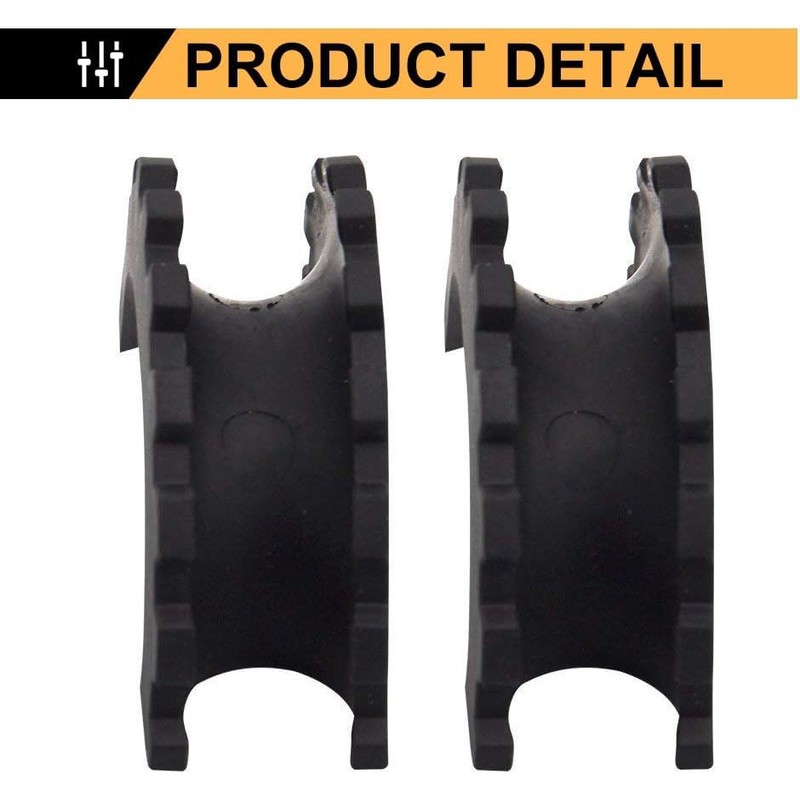 BUNKER INDUST D Ring/Shackle Isolator Kit,1 Pair Black D-Ring Isolator