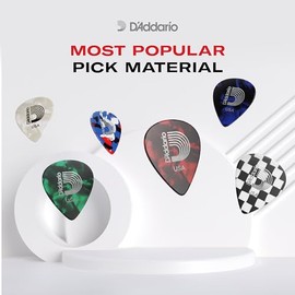 Planet Waves Classic Celluloid 1CSH4-10 - Set de 10 Púas de Guitarra, Medium (0.7 mm), Marrón (Shell)